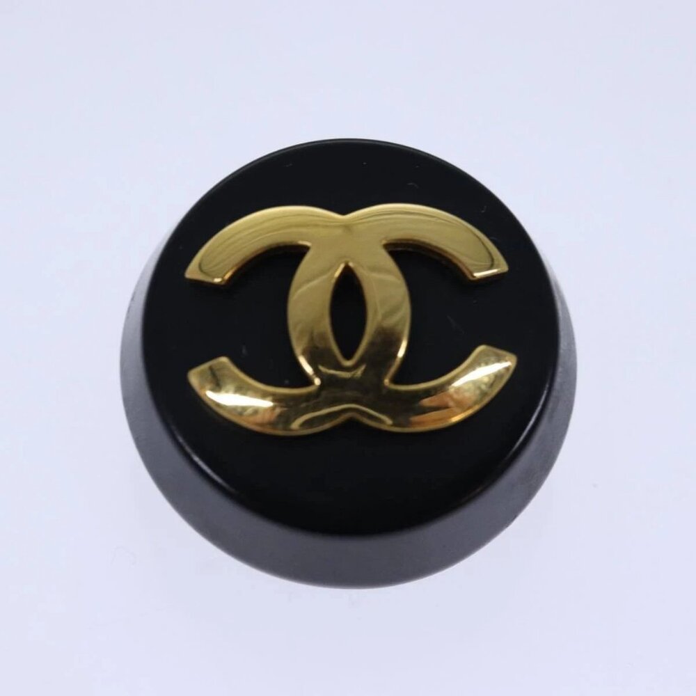 AUTHENTIC CHANEL COCO Mark Earring metal Gold CC - Picture 7 of 16